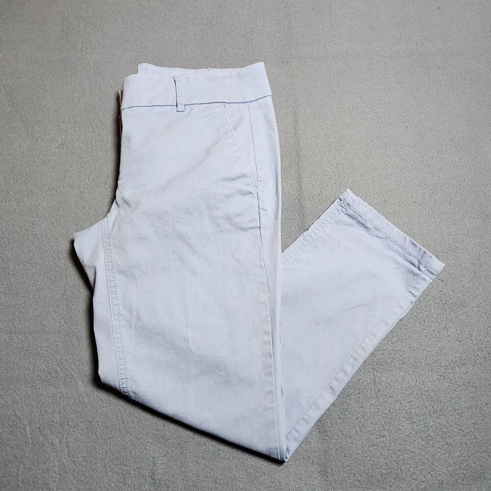 Ann Taylor LOFT Chino Pants Women 6P Blue Low Rise Marisa Straight Leg